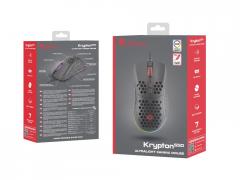 Genesis Light Weight Gaming Mouse Krypton 550 8000 DPI RGB Software Black