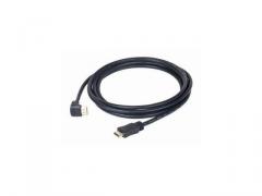 Lanberg HDMI M/M V1.4 cable 1.8m angled right black