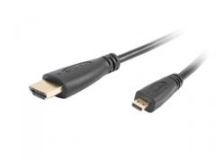 Lanberg HDMI (M) -> HDMI MICRO (M) V1.4 cable 1.8m 4K 3D black