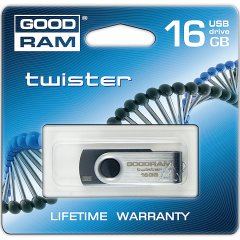 GOODRAM 16GB USB 2.0 GOODDRIVE Twister Slim Retail