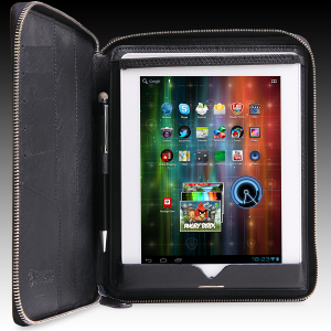 Prestigio Universal Pu leather case PTCL0108BK black with zip closure and stand suitable for most 8