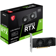 MSI Video Card Nvidia GeForce RTX 3050 LP 6G OC