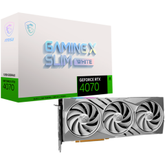 MSI Video Card Nvidia GeForce RTX 4070 GAMING X SLIM WHITE 12G