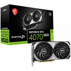 MSI Video Card NVidia GeForce RTX 4070 SUPER 12G VENTUS 2X OC