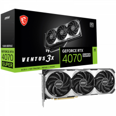 MSI Video Card Nvidia RTX 4070 SUPER 12G VENTUS 3X OC