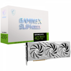 MSI Video Card Nvidia GeForce RTX 4070 Ti GAMING SLIM WHITE 12G