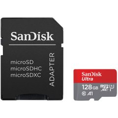SanDisk Ultra Light 128GB microSDHC + SD Adapter 100MB/s Class 10