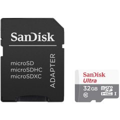 SanDisk Ultra Android microSDHC + SD Adapter 32GB 80MB/s Class 10; EAN: 619659161644