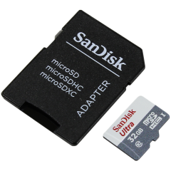 SANDISK Memory Flash cards 32GB Ultra Android Micro SDHC Class 10/UHS-I