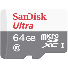 SanDisk Ultra Android microSDXC 64GB 80MB/s Class 10; EAN: 619659161927