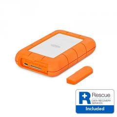 Lacie 1TB Rugged USB-C - Silver/Orange