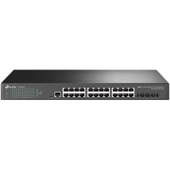 JetStream 24-Port Gigabit L2+ Managed Switch with 4 10G SFP+ slots