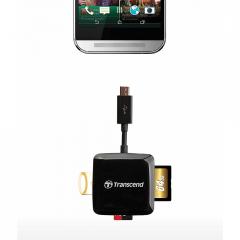 Четец за флаш карта Transcend USB 2.0 OTG SD/microSD/USB Card Reader