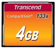 Transcend 4GB CF Card (133X)
