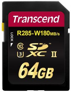 Transcend 64GB SDXC Class3 UHS-II Card