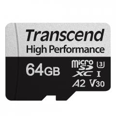 Transcend 64GB microSD with adapter UHS-I U3 A2