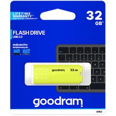 GOODRAM UME2 32GB USB 2.0 yellow colour
