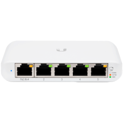Ubiquiti USW Flex Mini 5-Port managed Gigabit Ethernet switch powered by 802.3af/at PoE or 5V