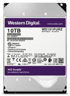 HDD 10TB SATAIII WD Purple 256MB for DVR/Surveillance (3 years warranty)