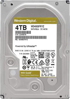 Western Digital Gold Datacenter HDD 4 TB - SATA 6Gb/s 7200 rpm 256MB