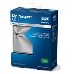 HDD 1TB USB 3.0 MyPassport Ultra Metal Silver (3 years warranty)