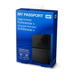 HDD 2TB USB 3.0 MyPassport Gaming Storage for Sony PlayStation 4 and 4 Pro Black (3 years warranty)